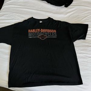vintage black harley davidson t shirt